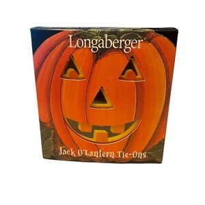 Longaberger 2000 Jack O'Lantern Tie-Ons Longaberger Basket Jack O'Lantern 37800